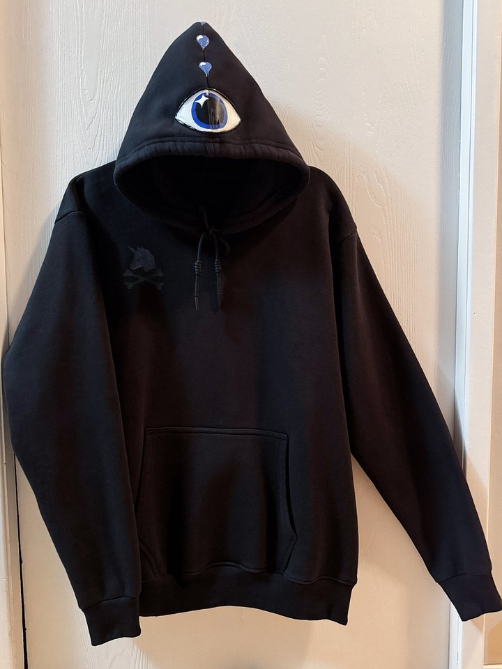 “Truth Seer” Black Drawstring Hoodie product image (2)