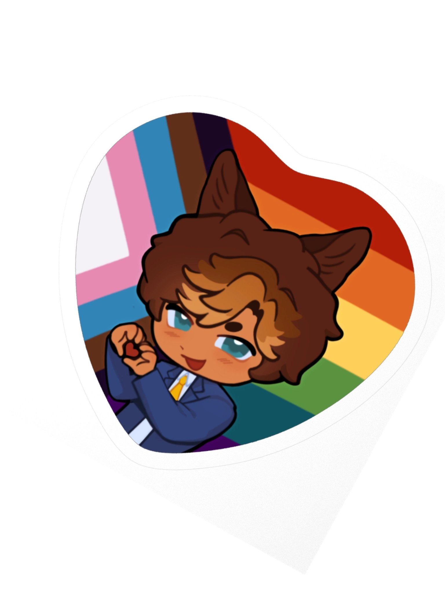 Scorpio PRIDE Heart Sticker product image (2)