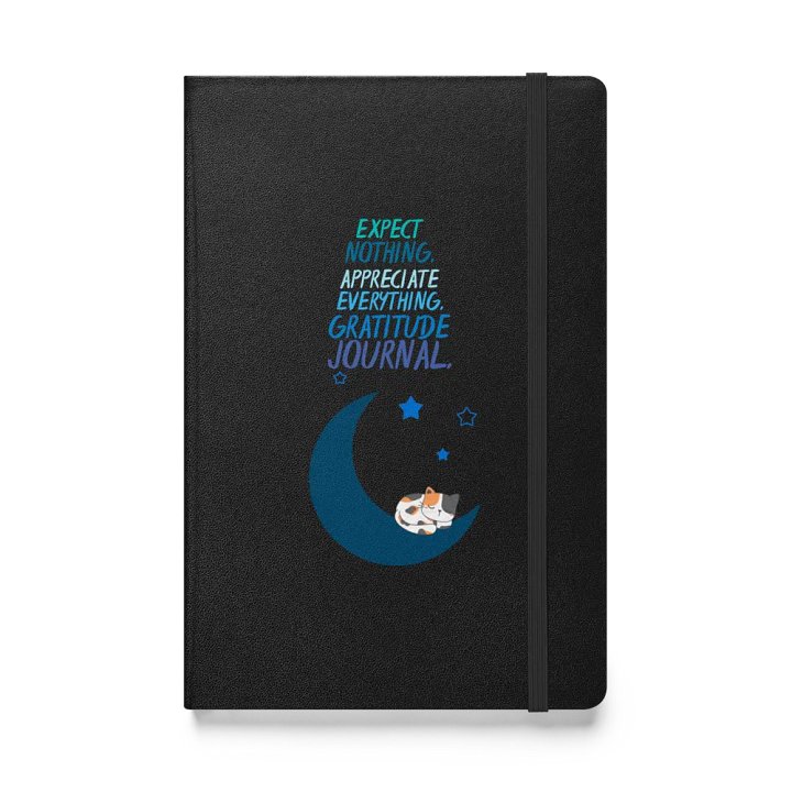 Dreamy Cat Crescent Moon Gratitude Journal product image (1)