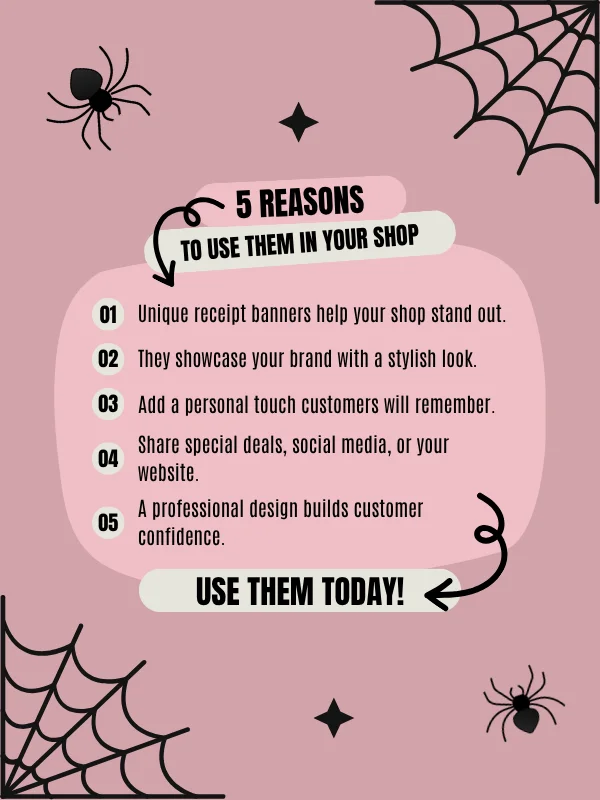 Coquette Halloween Etsy Order Receipt Banners product image (4)