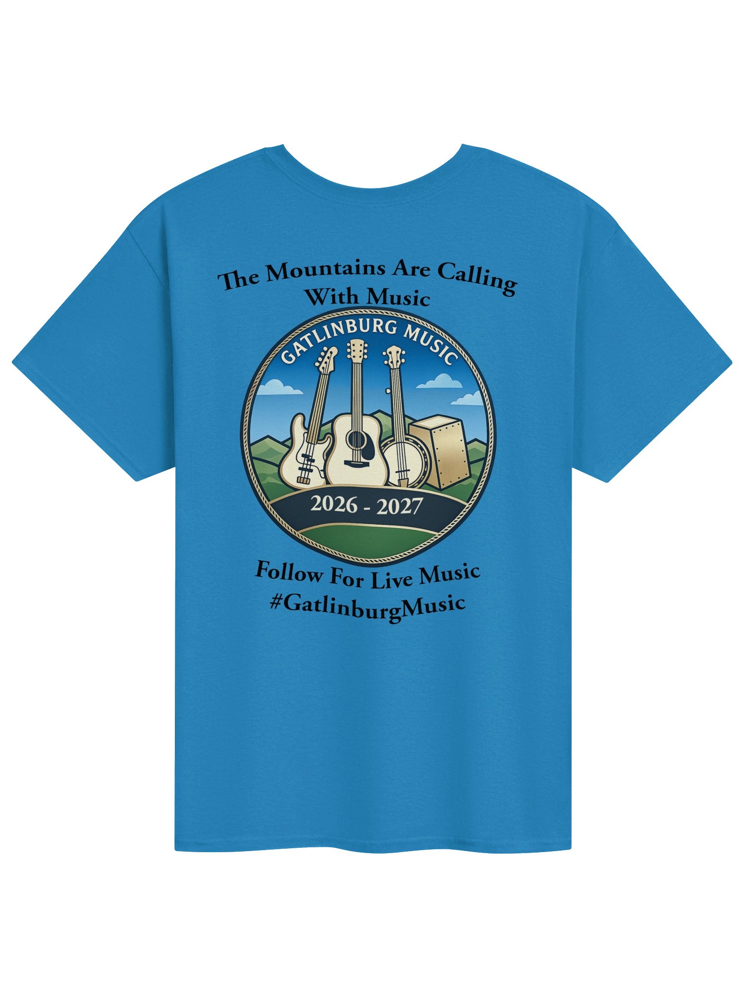 Gatlinburg Music 2026–2027 Standard T-Shirt Black Lettering product image (2)