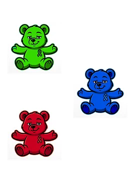 RGB Bear of Sharing Sticker Bundle