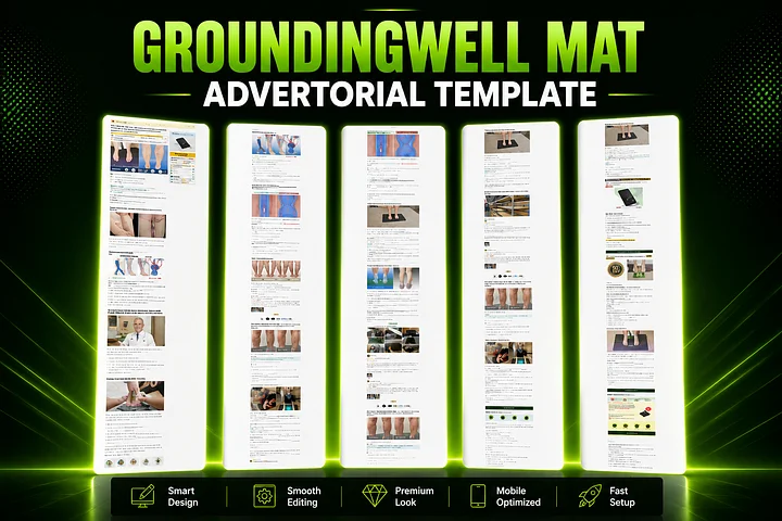 GroundingWell Mat Funnelish Advertorial Template product image (1)
