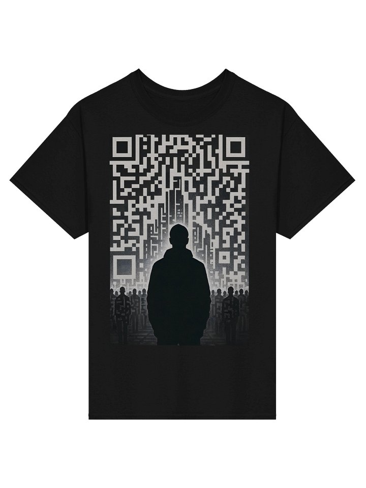 Digital Monochrome QR Code T-Shirt product image (1)