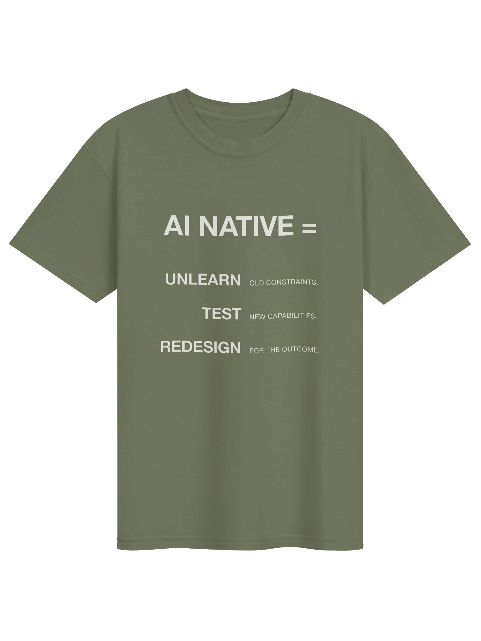 AI Native = Unlearn. Test. Redesign. product image (1)