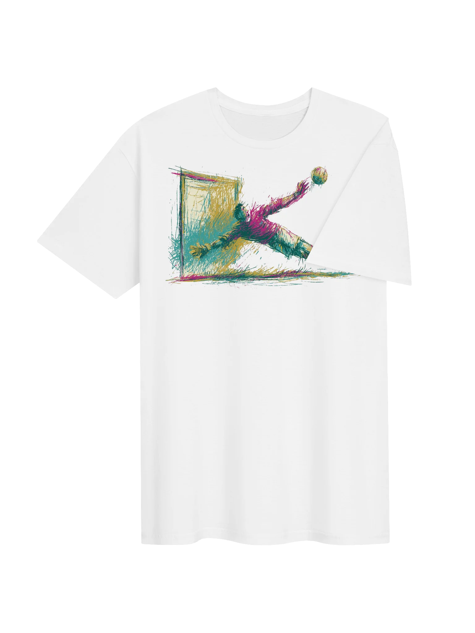 The Goalkeeper Dives Sketch Tee product image (4)