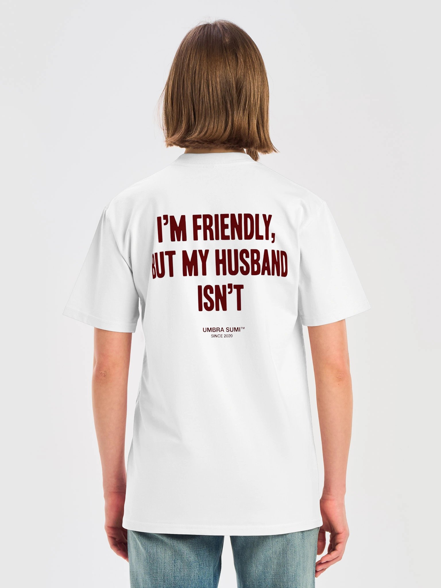 I'm Friendly But My Husband Isn't Funny Women's T-Shirt product image (3)