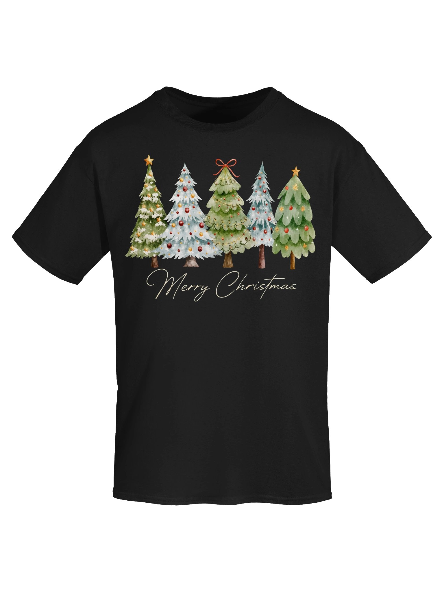 Merry Christmas Trees Graphic T-Shirt product image (20)