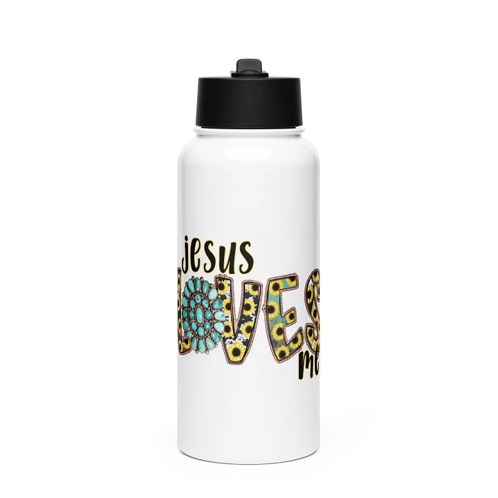 Jesus Loves Me - Stainless Steel Sports Water Bottle product image (1)
