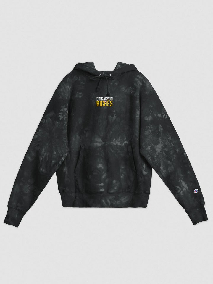 Edikasyon se Richès Champion Tie-Dye Hoodie – Bold Colors. Bigger Message. product image (1)