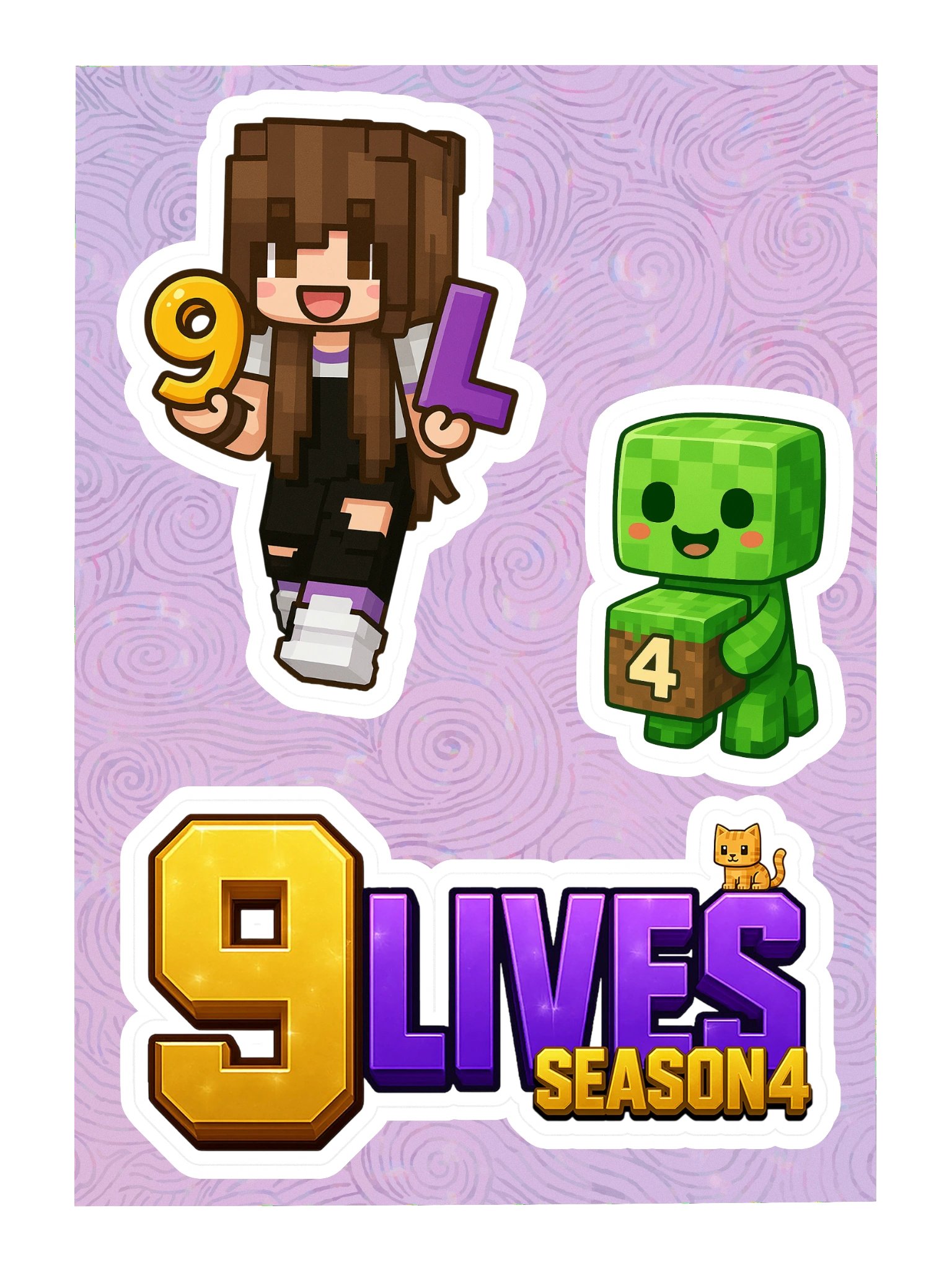 9LS4 Echomauve Sticker Sheet product image (1)