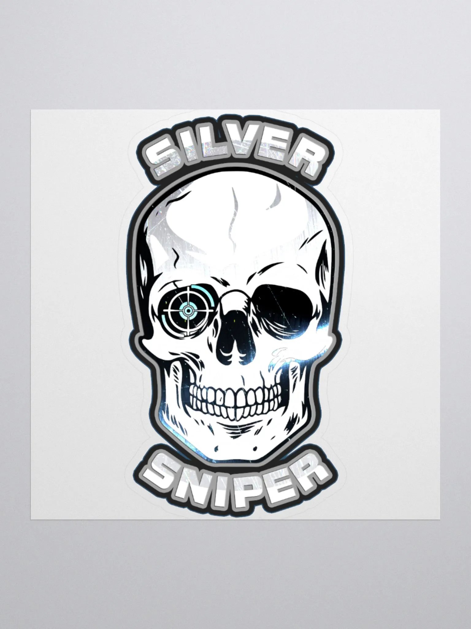 Silver Sniper Logo Sticker product image (1)