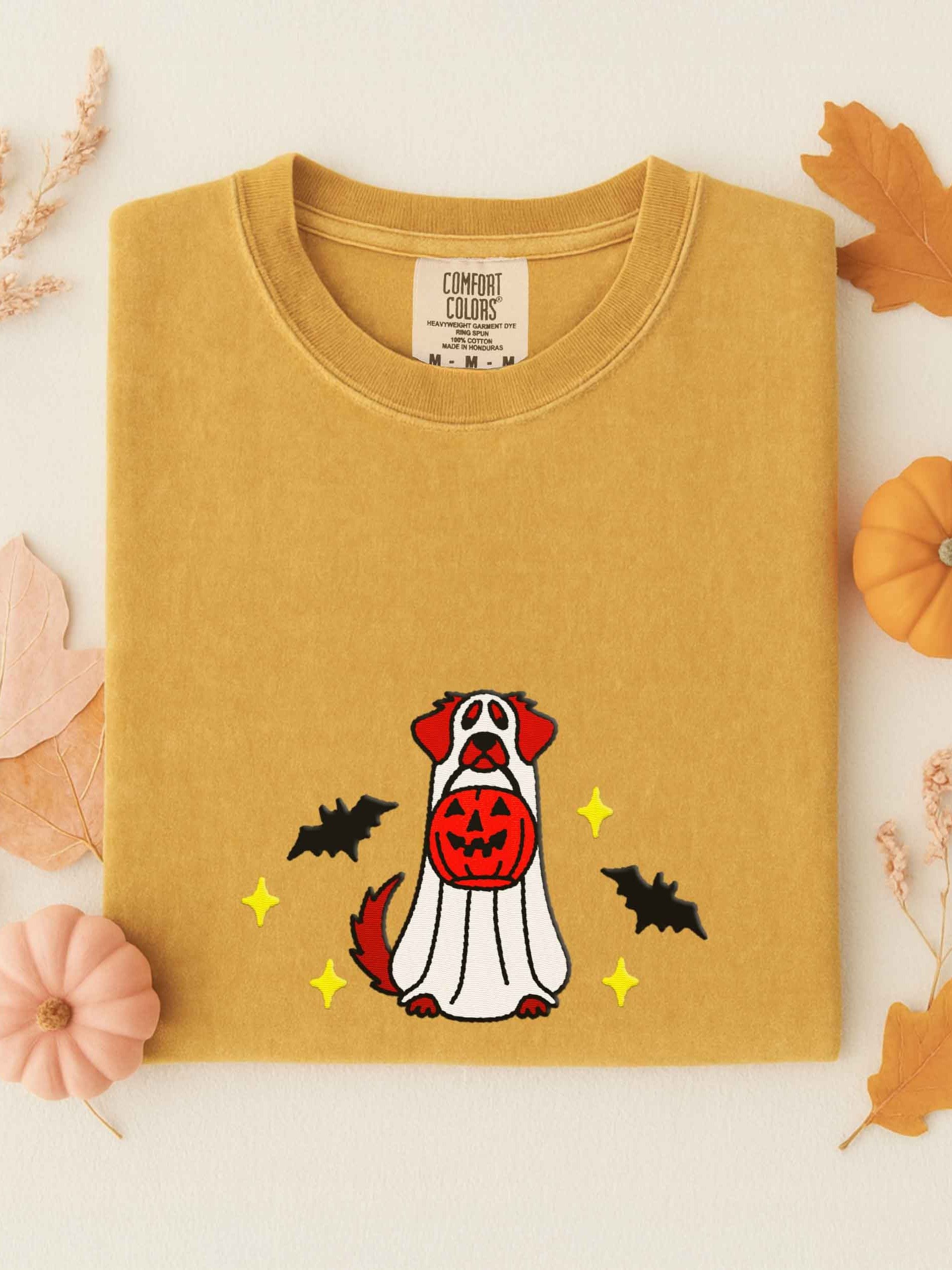 Halloween Nova Scotia Duck Tolling Retriever(Copper Red) Embroidered T-Shirt product image (1)
