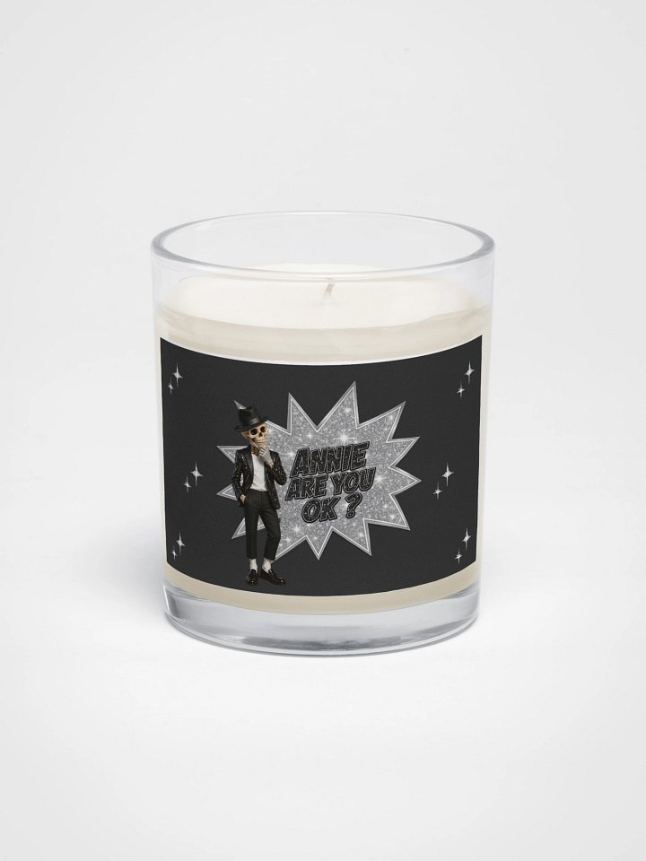 ''Annie, Are You OK?'' Soy Wax Candle In A Clear Glass Jar product image (1)