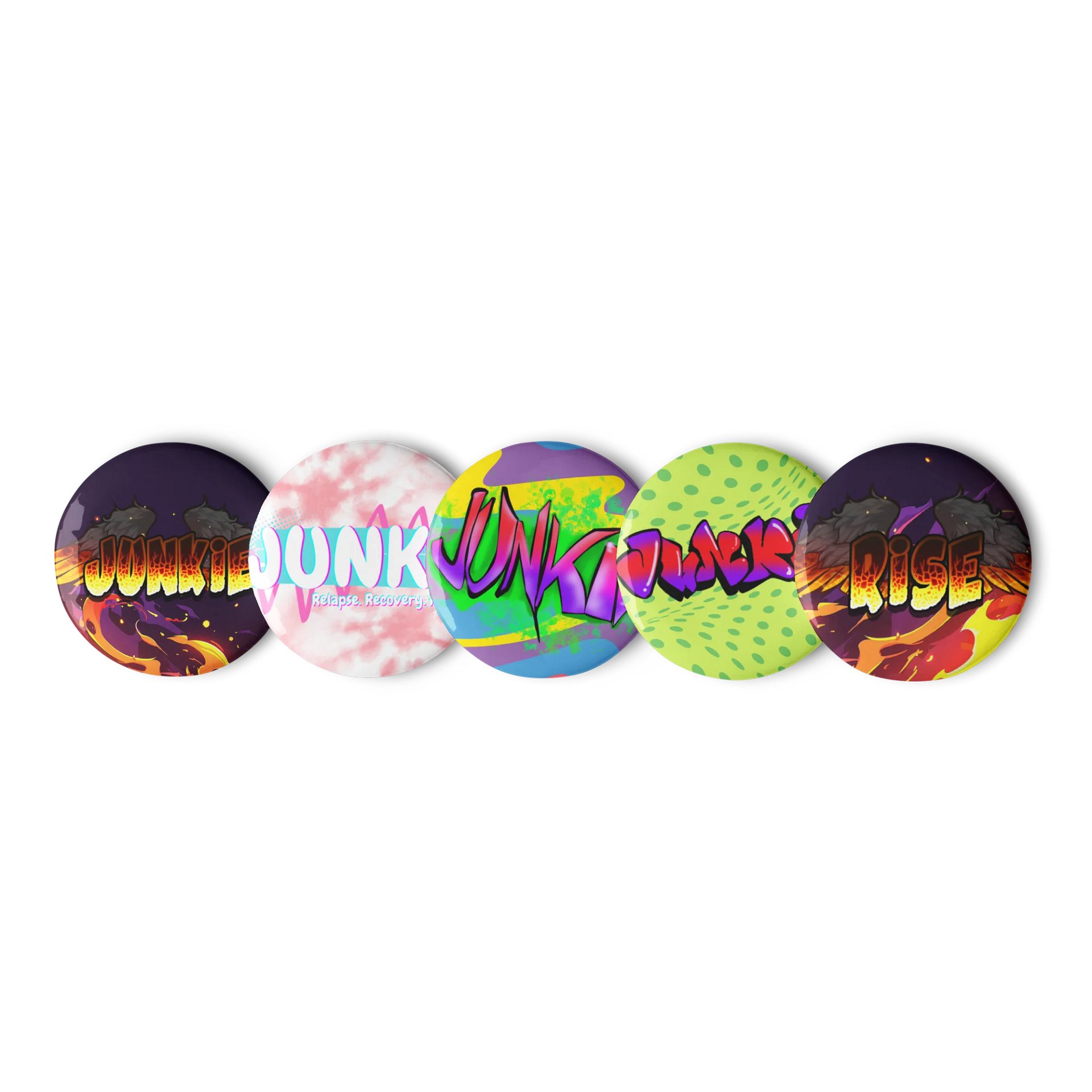 The Junkie Project Artist Collab Button Pack product image (1)