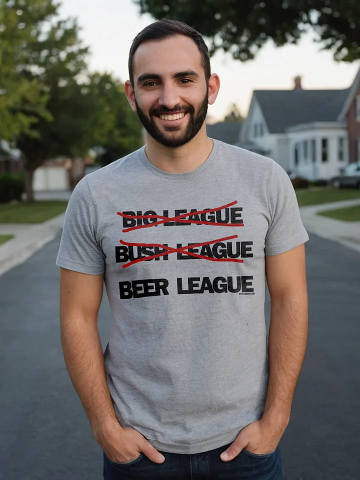 Funny Hockey T-Shirt - Big League - Bush League - Beer League T-shirt - Gift for hockey die-hards product image (2)