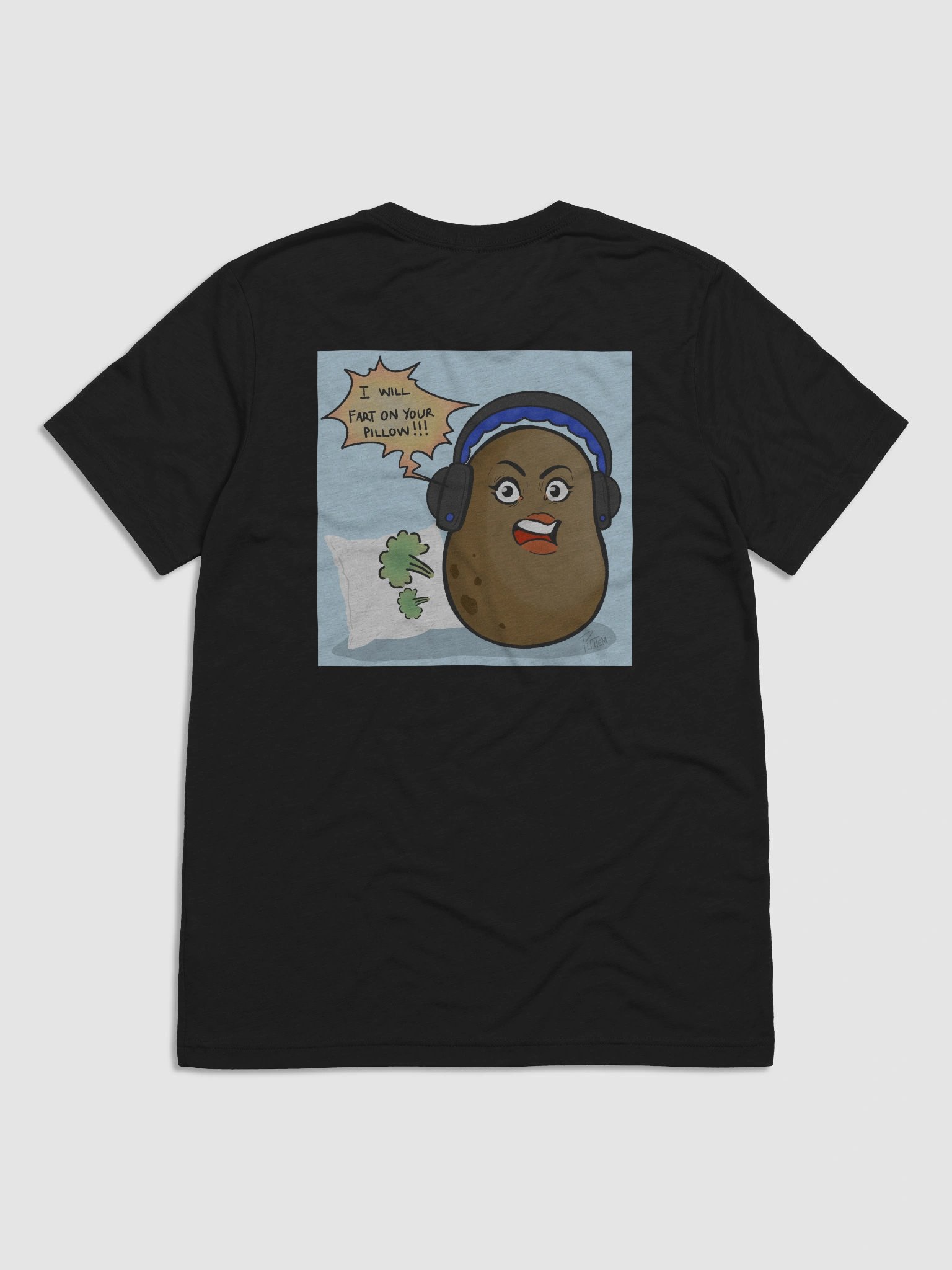 Potato Panda T-Shirt Back/Front Design (Multiple Colors) product image (1)