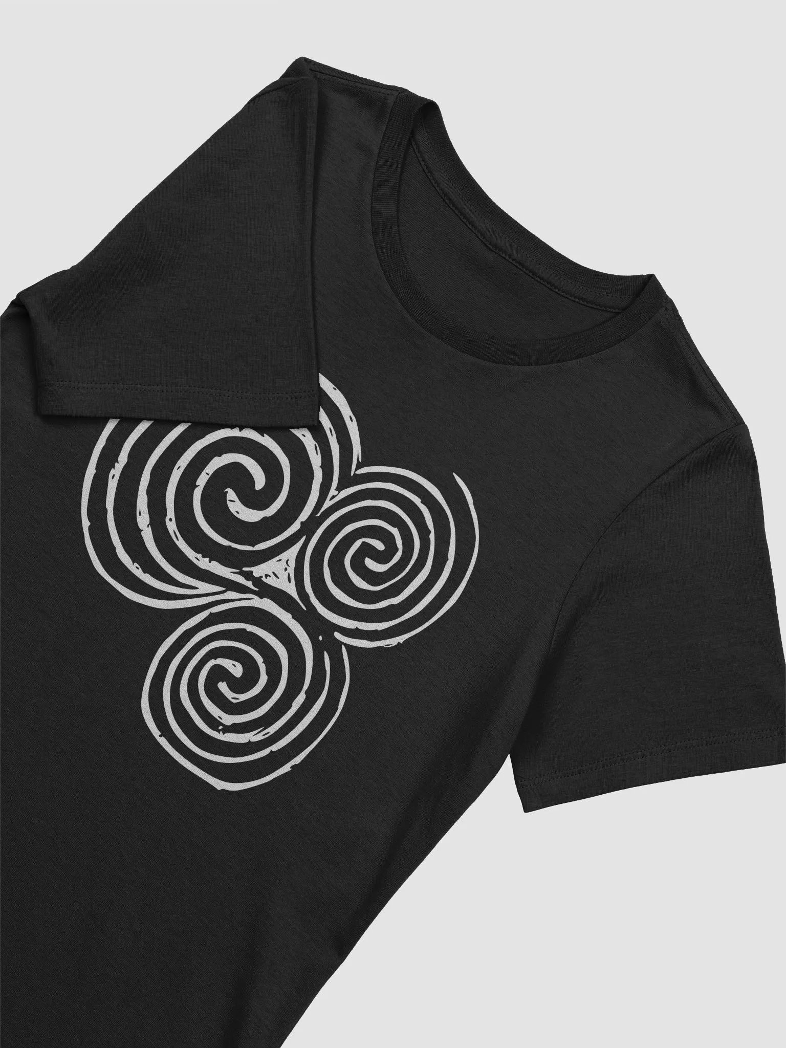 Newgrange Triple Spiral Women's T-shirt Dark product image (3)