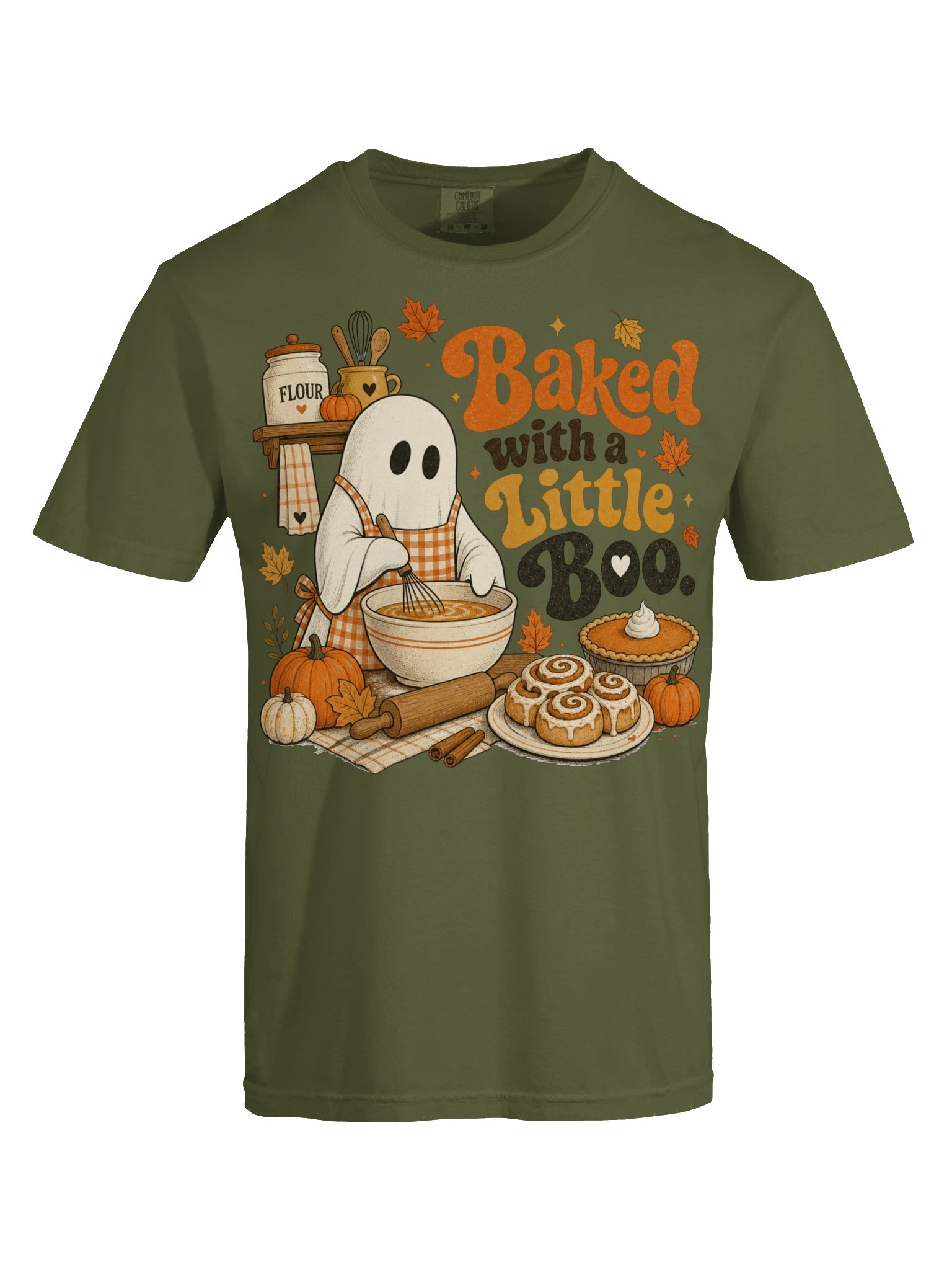 Baked with a Little Boo Fall Baking Tee product image (84)