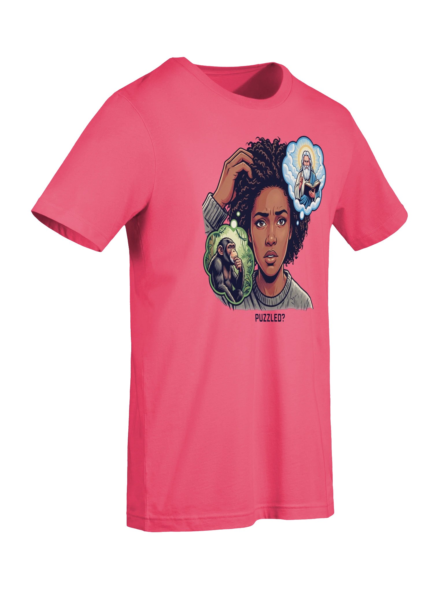 Puzzled about the Big Bang Theory vs Evolution Statement Tee product image (39)