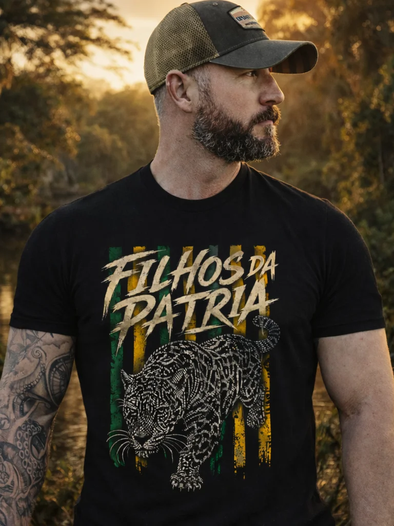 Camiseta Filhos da Patria Edicao Fauna da Patria Onca Pintada product image (1)