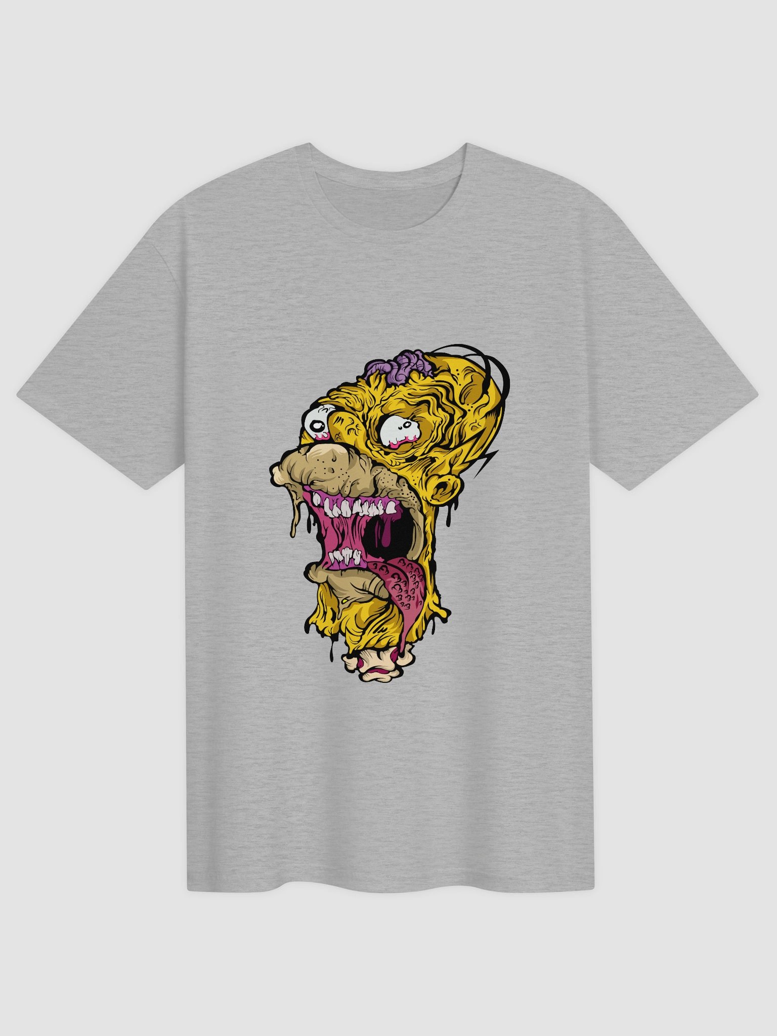 Frantic Zombie Face Unisex T-Shirt product image (2)