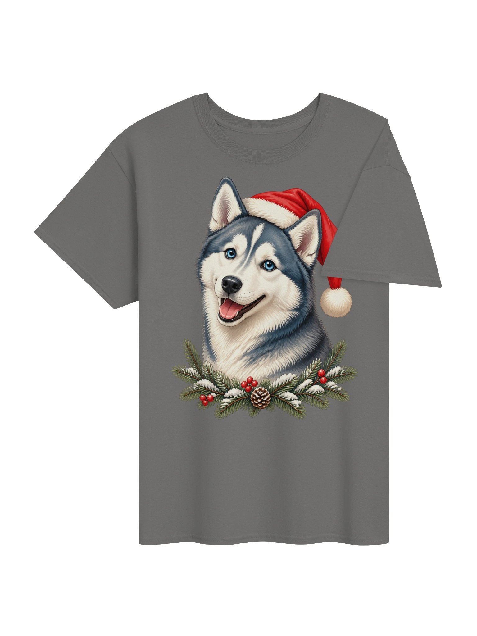 Husky Santa T-Shirt product image (24)