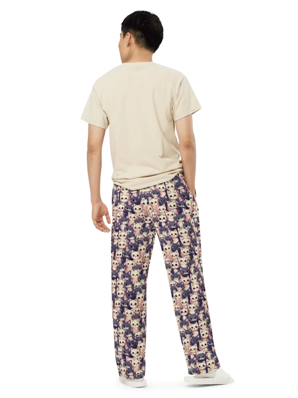 Whiskered Dreams Cozy Wide-Leg Pants product image (7)