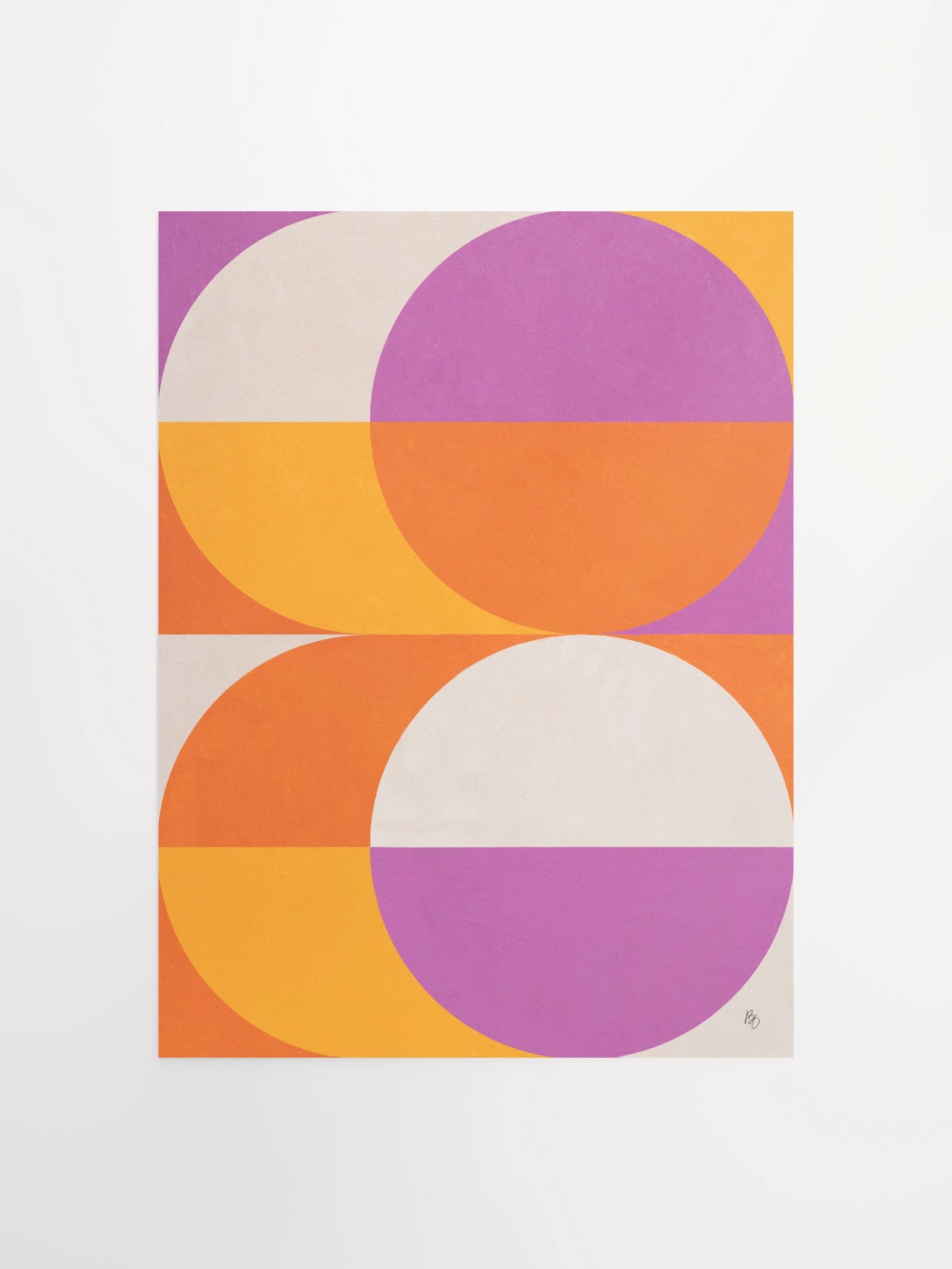 Disco Circle Painting Print product image (2)