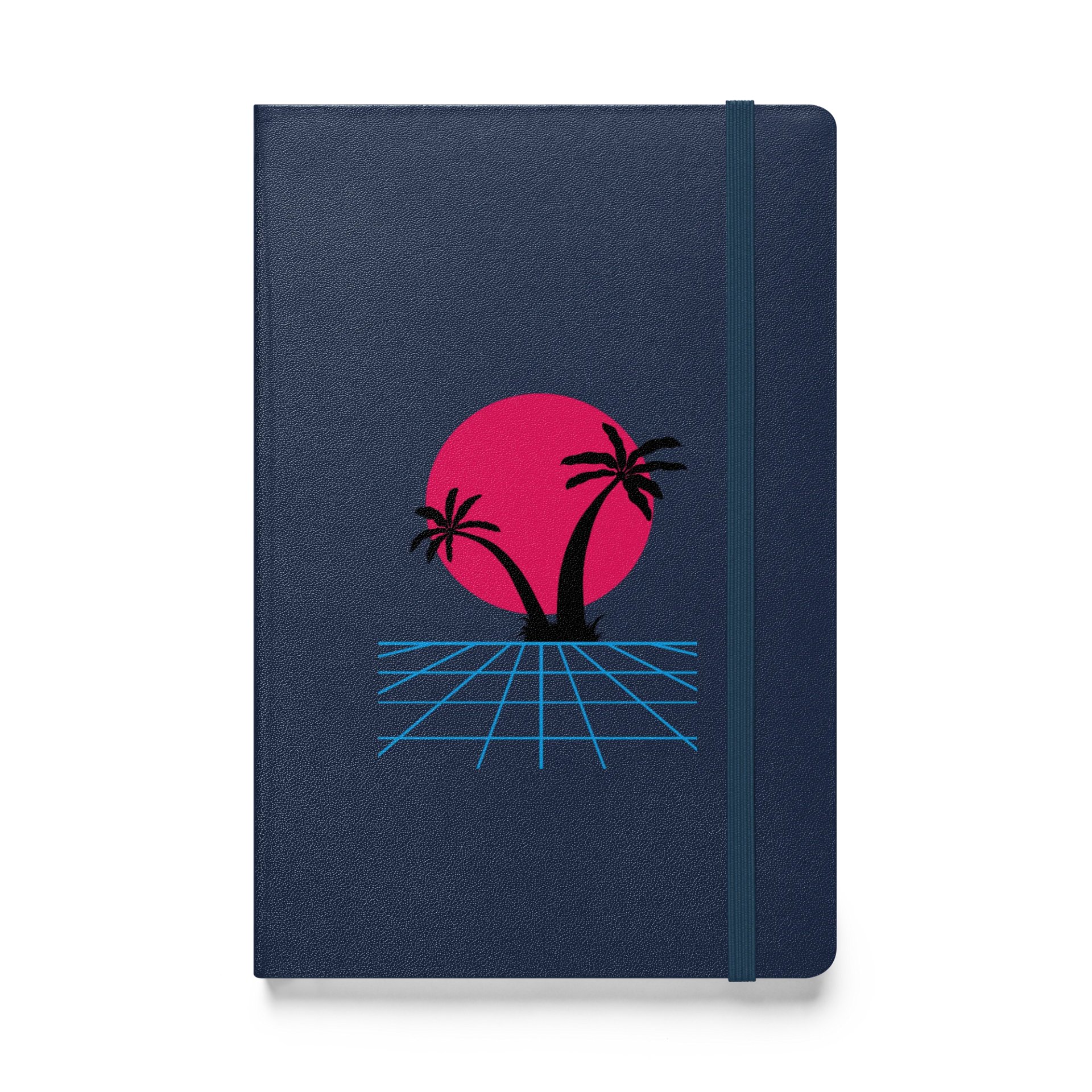Synthwave Sunset Hardcover Notebook product image (1)