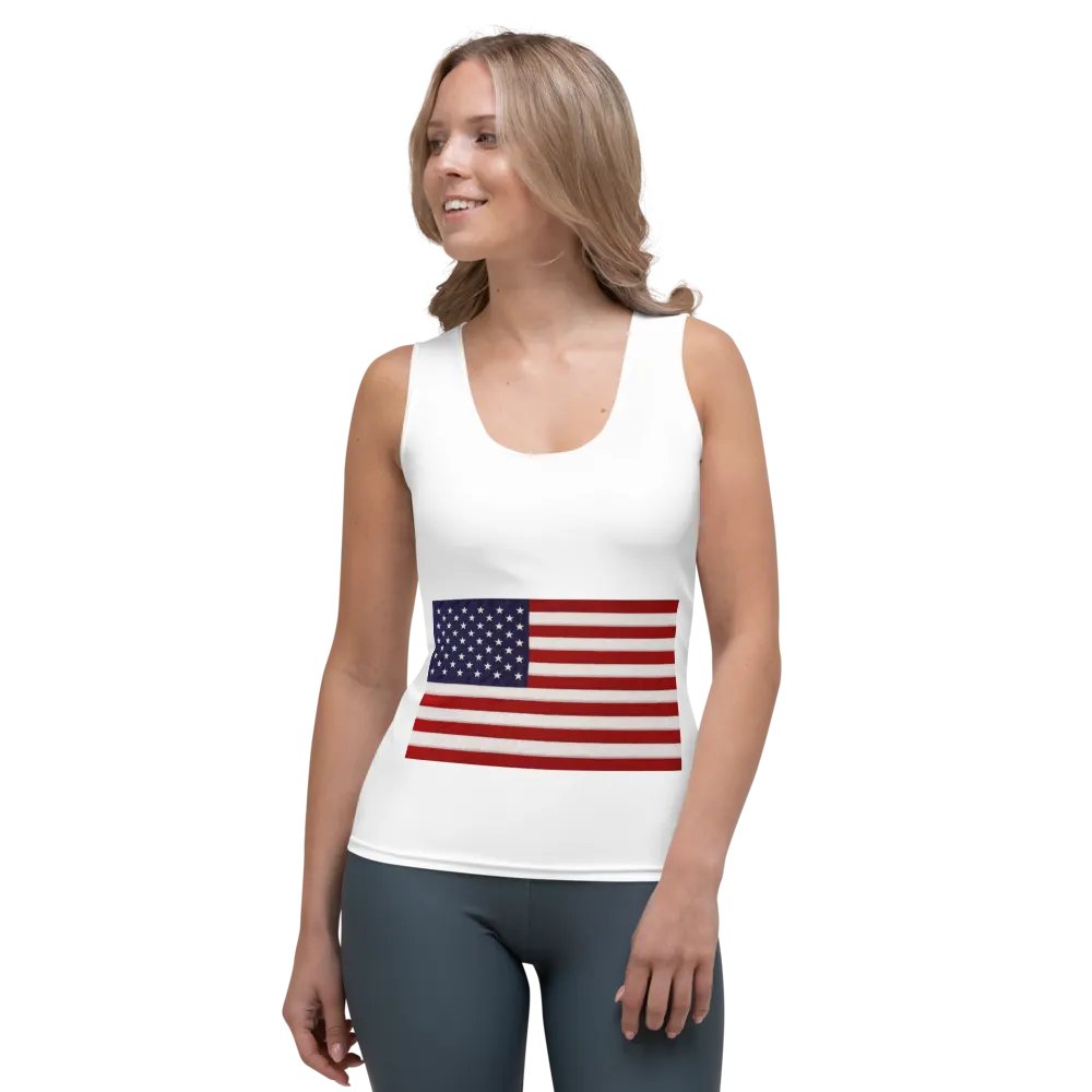 US Flag Womans Premium Vest product image (1)