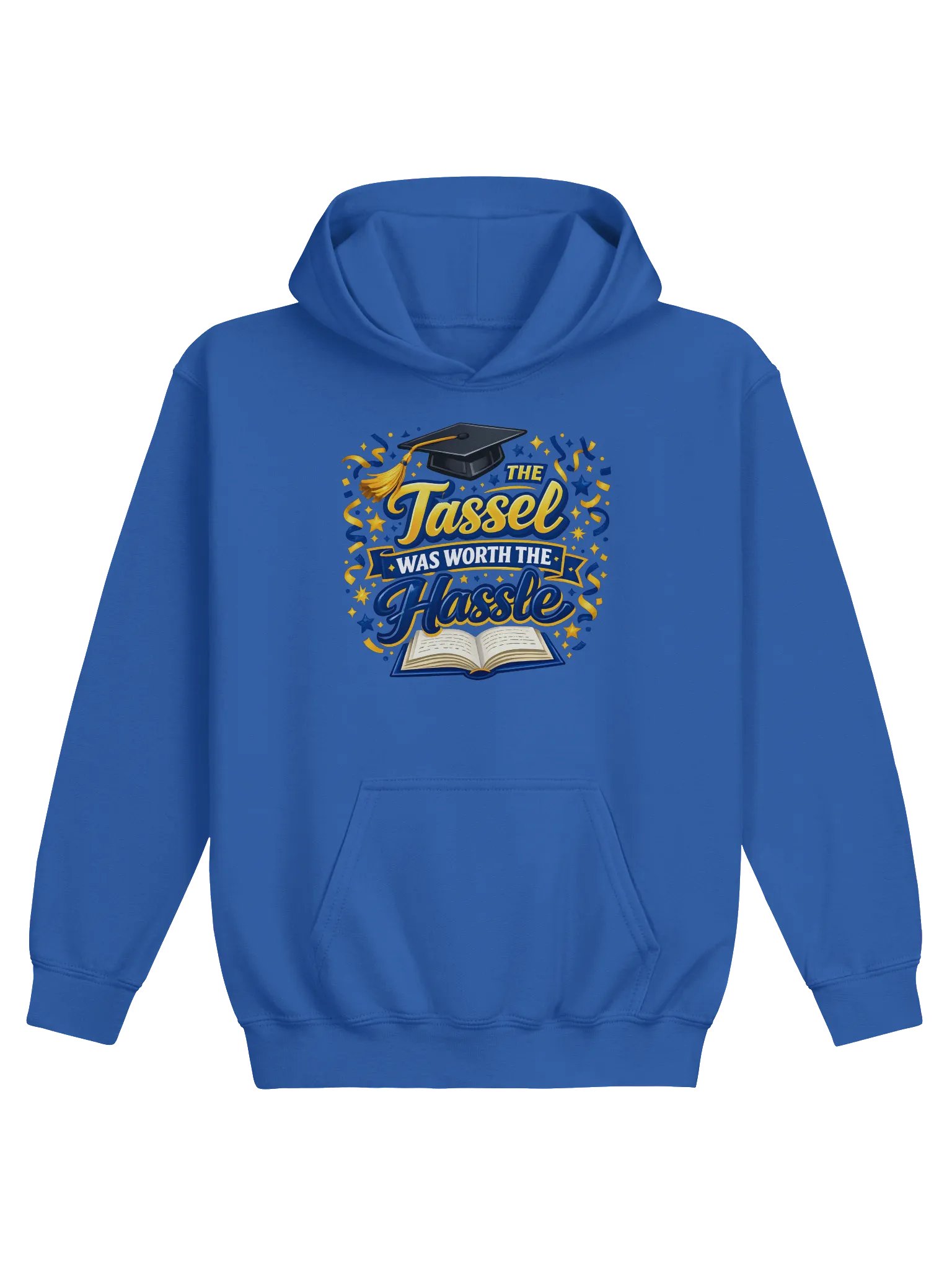 The Tassel Was Worth the Hassle — Kids Graduation Hoodie product image (1)