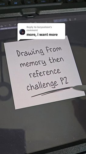 Part 2 of the draw from memory then reference challenge again done on stream where my viewers chose the animals, they chose b...