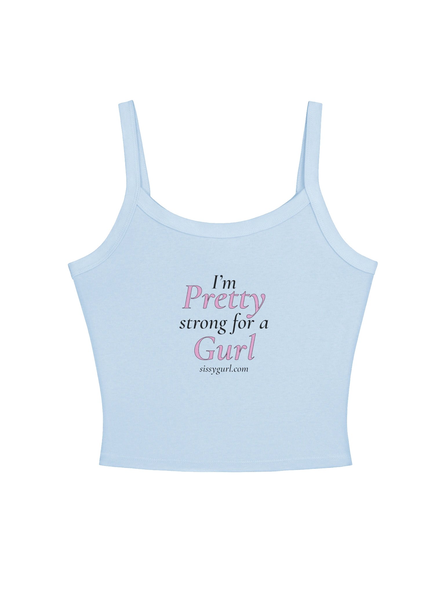 SissyGurl Tank Top Baby Blue