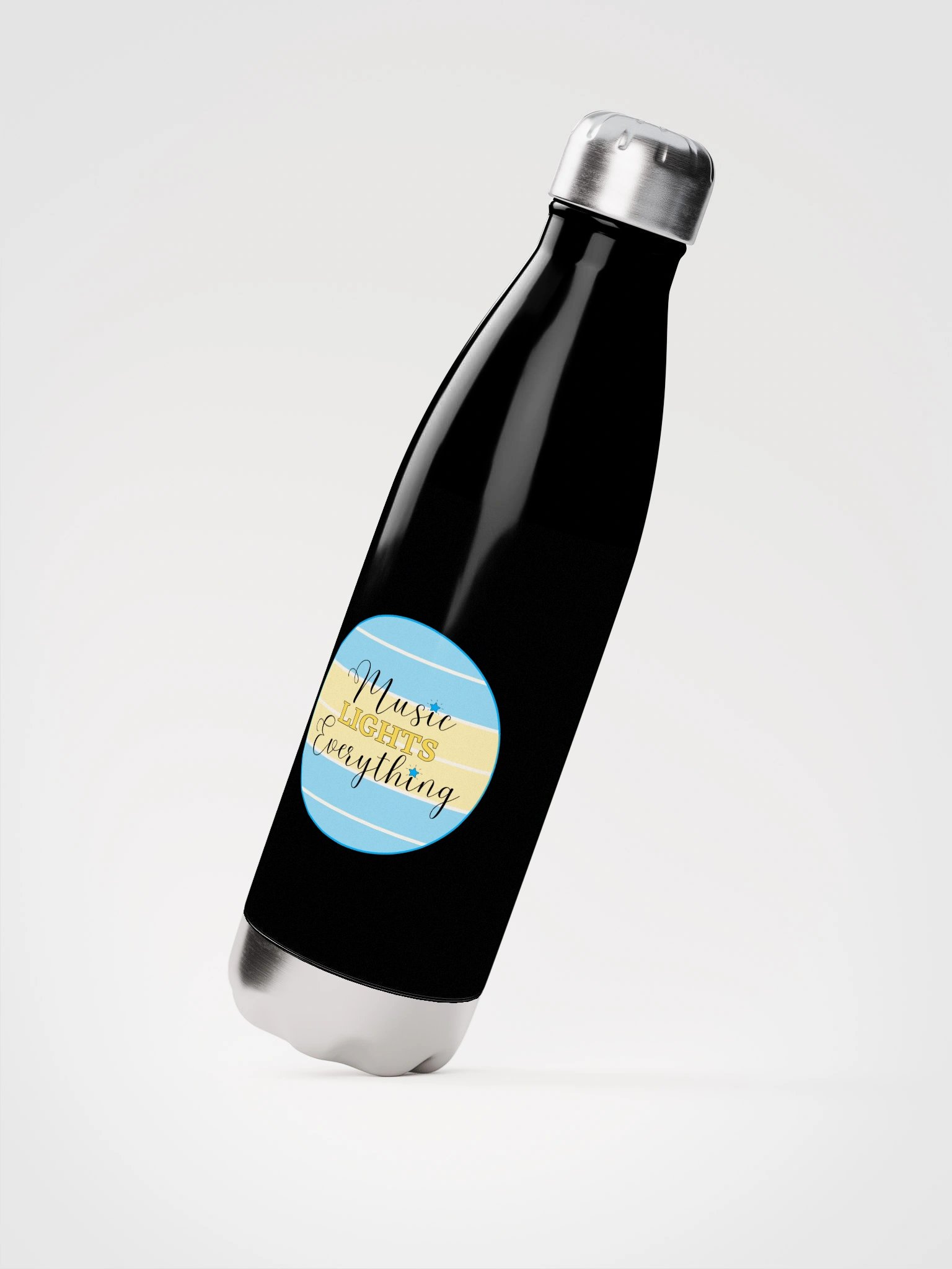 Music Lights Everything Stainless Steel Water Bottle product image (2)