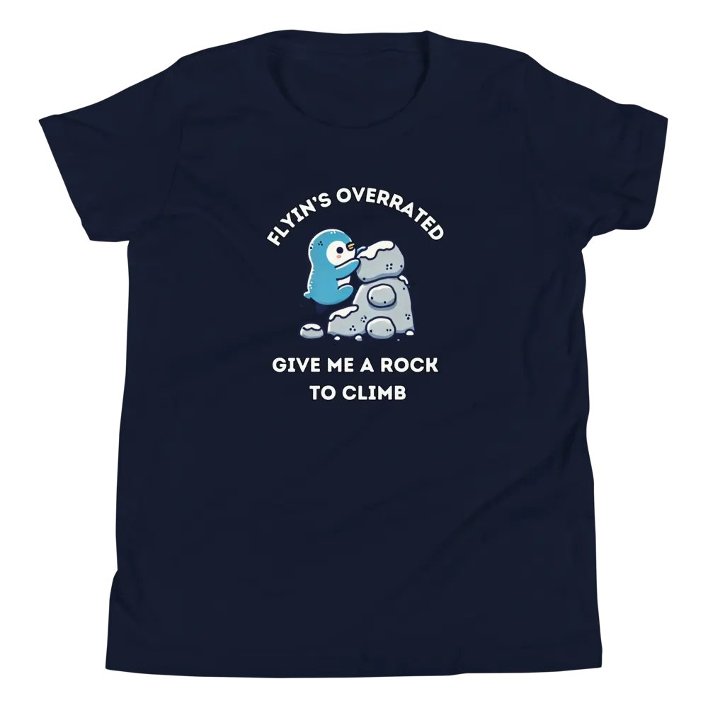 Flying's Overrated - Youth Climbing T-Shirt product image (40)