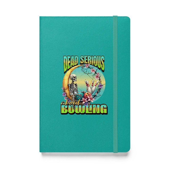 Dead Serious About Bowling Skeleton Hardcover Journal product image (1)