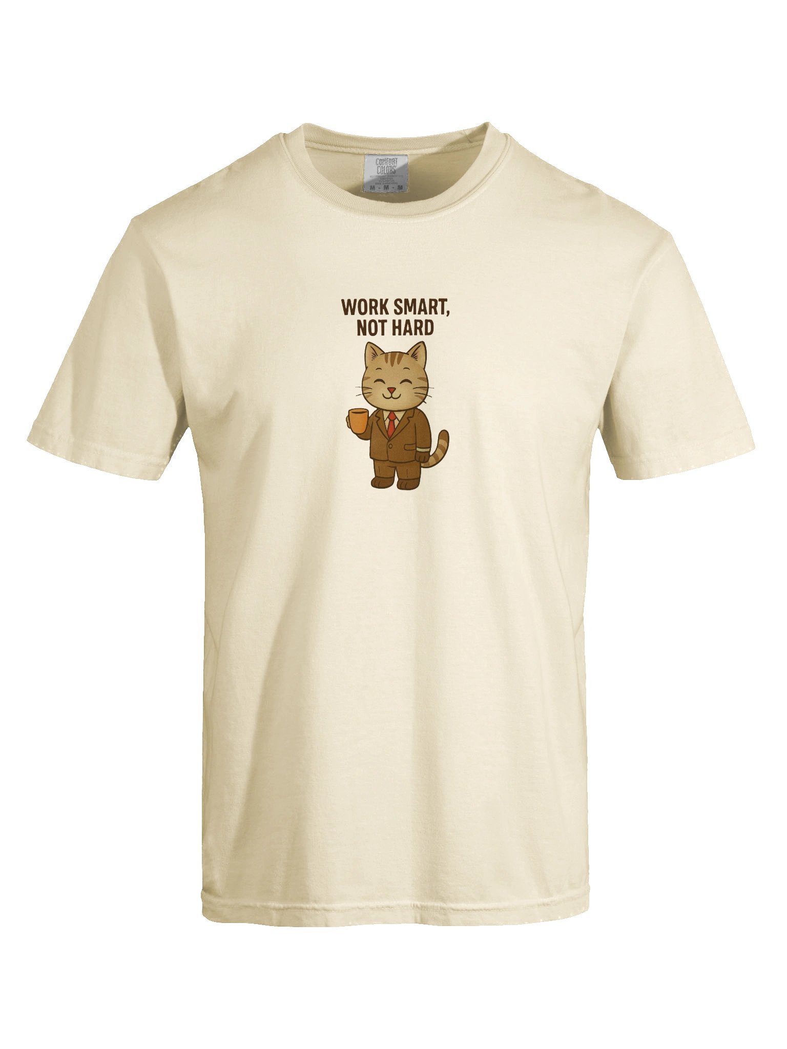 Work Smart Cat Graphic T-Shirt product image (41)
