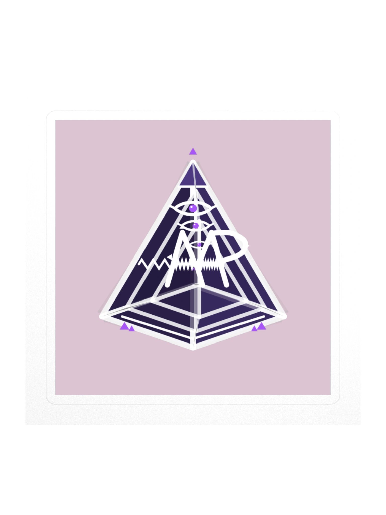 Mt. AMP 5D Pyramid — Block Sticker product image (1)
