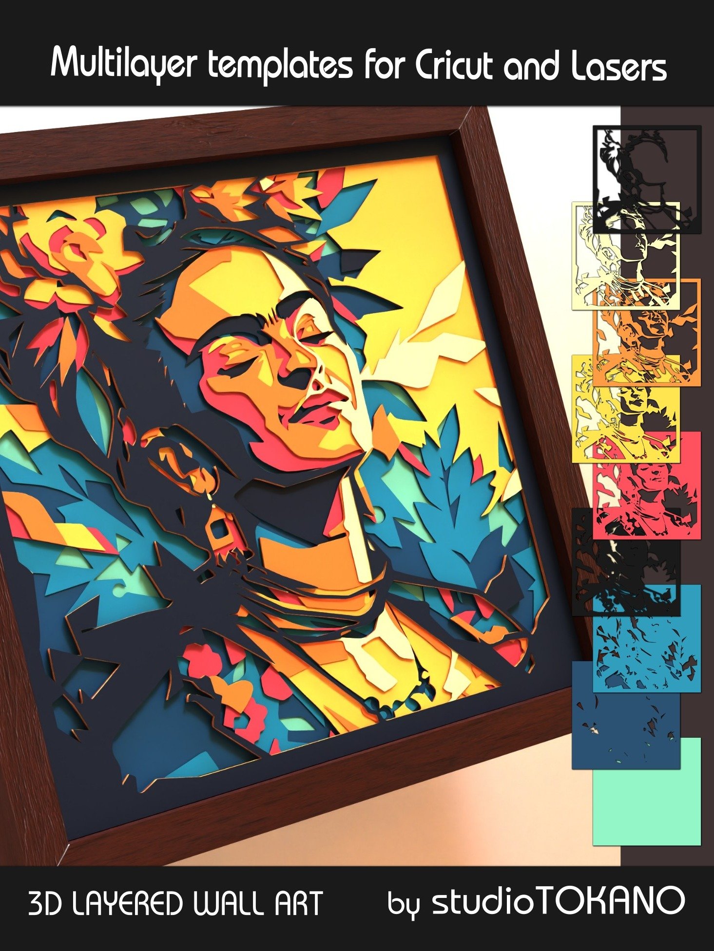 Frida Shadow box SVG product image (7)