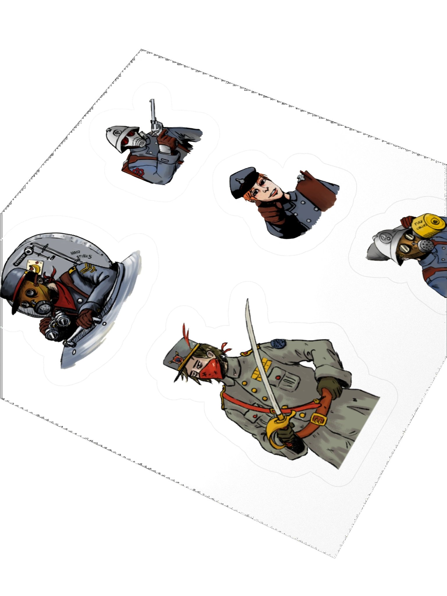 Warden regiment squad sticker pack product image (9)