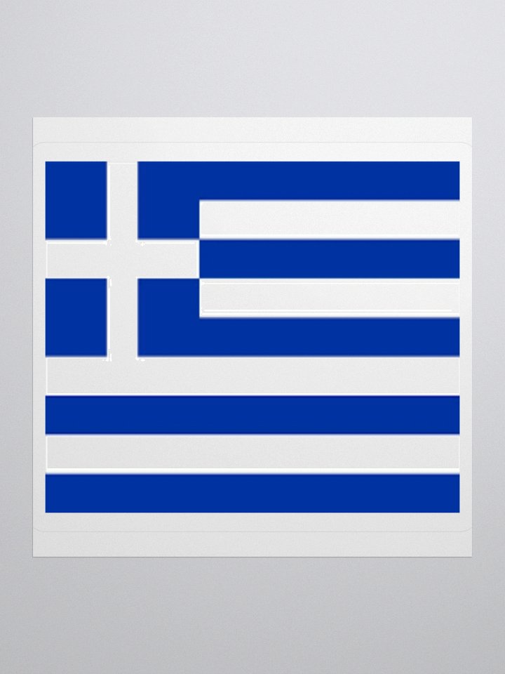 Greece Flag Sticker | Blue White Cross Design | Durable Vinyl | 3 Sizes product image (2)