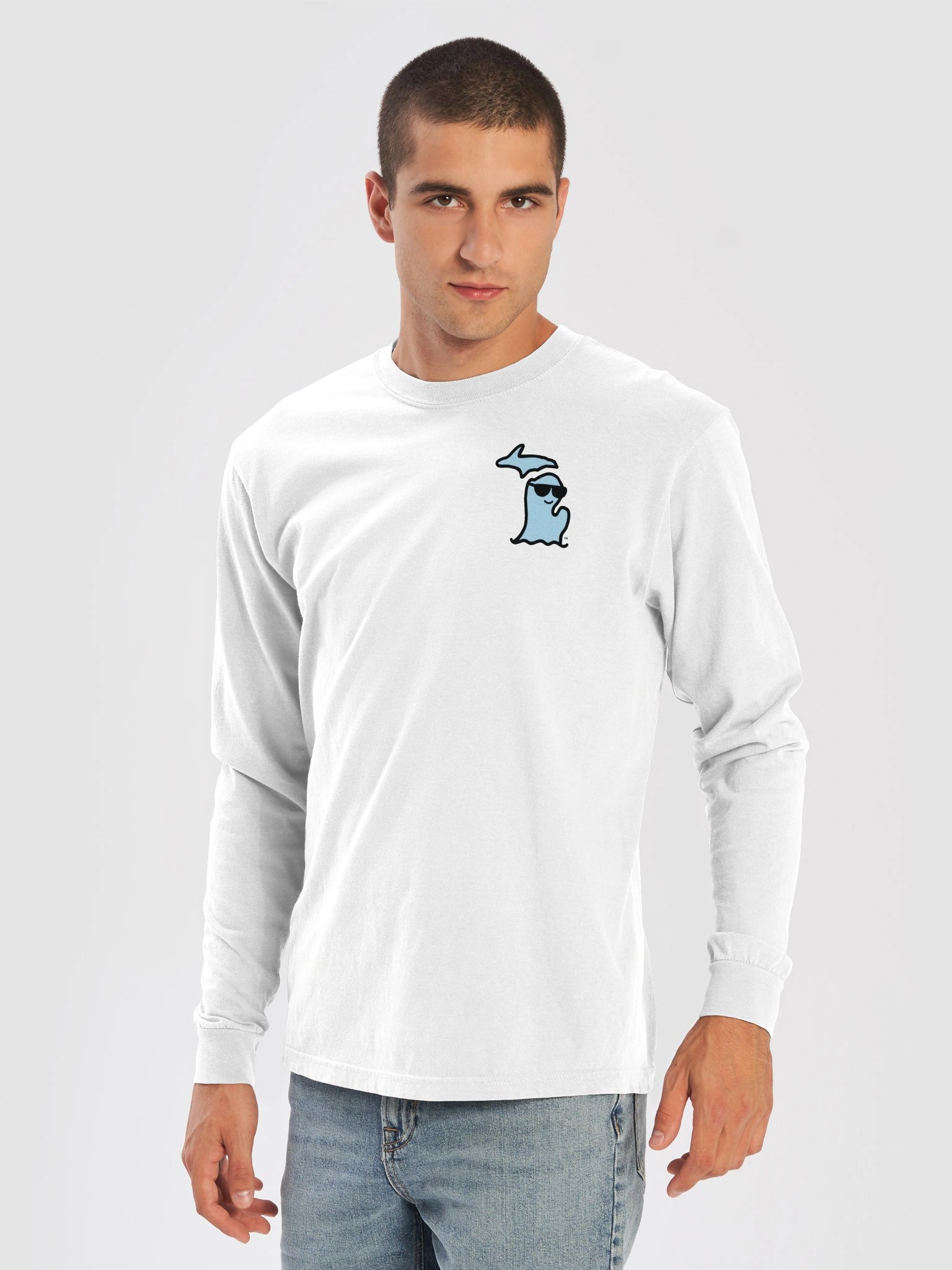 Michigan Waves™ Heavyweight Cotton Long Sleeve Tee product image (3)