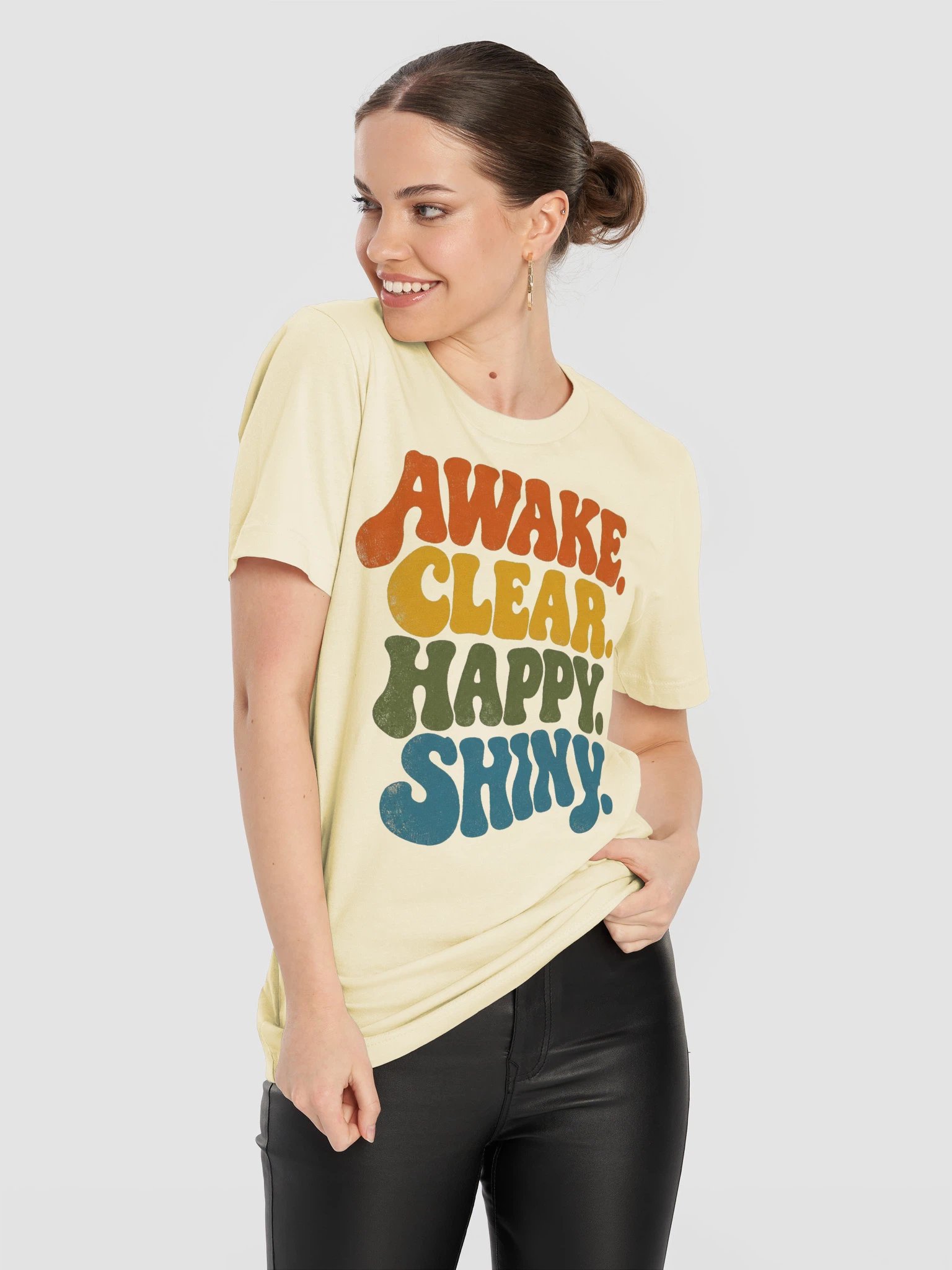 Awake Clear Happy Shiny — Retro product image (29)