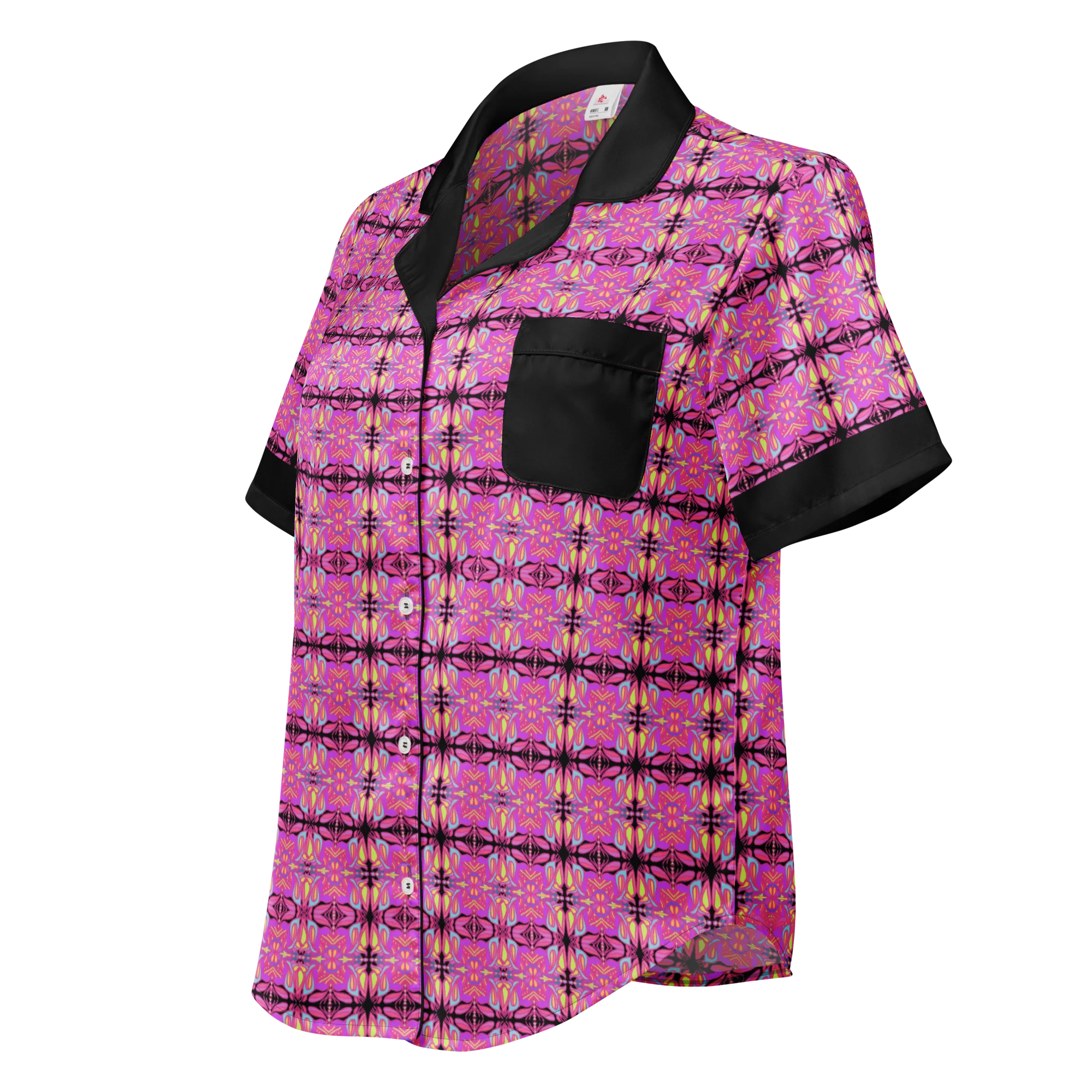 Mellow Magenta Button Up Pajama Shirt product image (1)