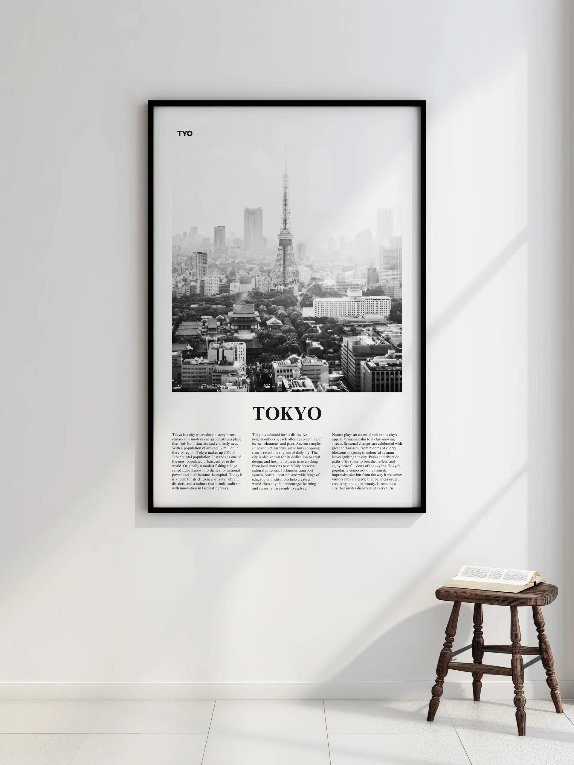 Tokyo 01 Newspaper Poster | Framed product image (2)
