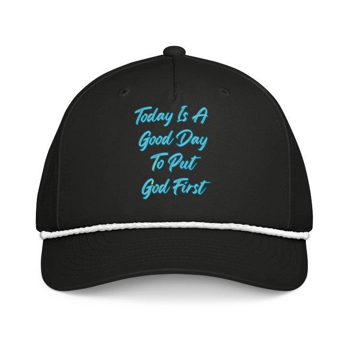 Faith-Inspired Retro Cap: 'Today Is A Good Day To Put God First' product image (1)