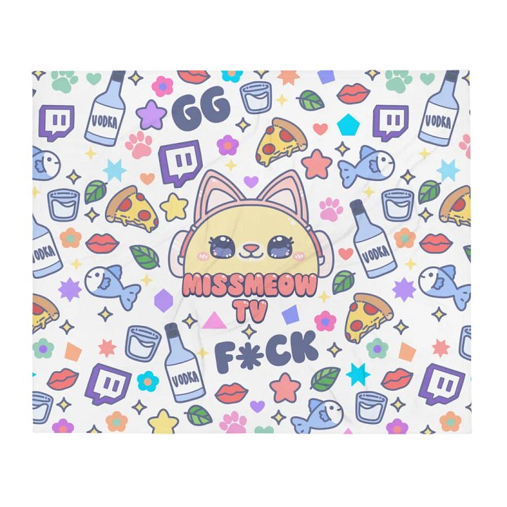 MissMeowTV Cute Throw Blanket product image (13)