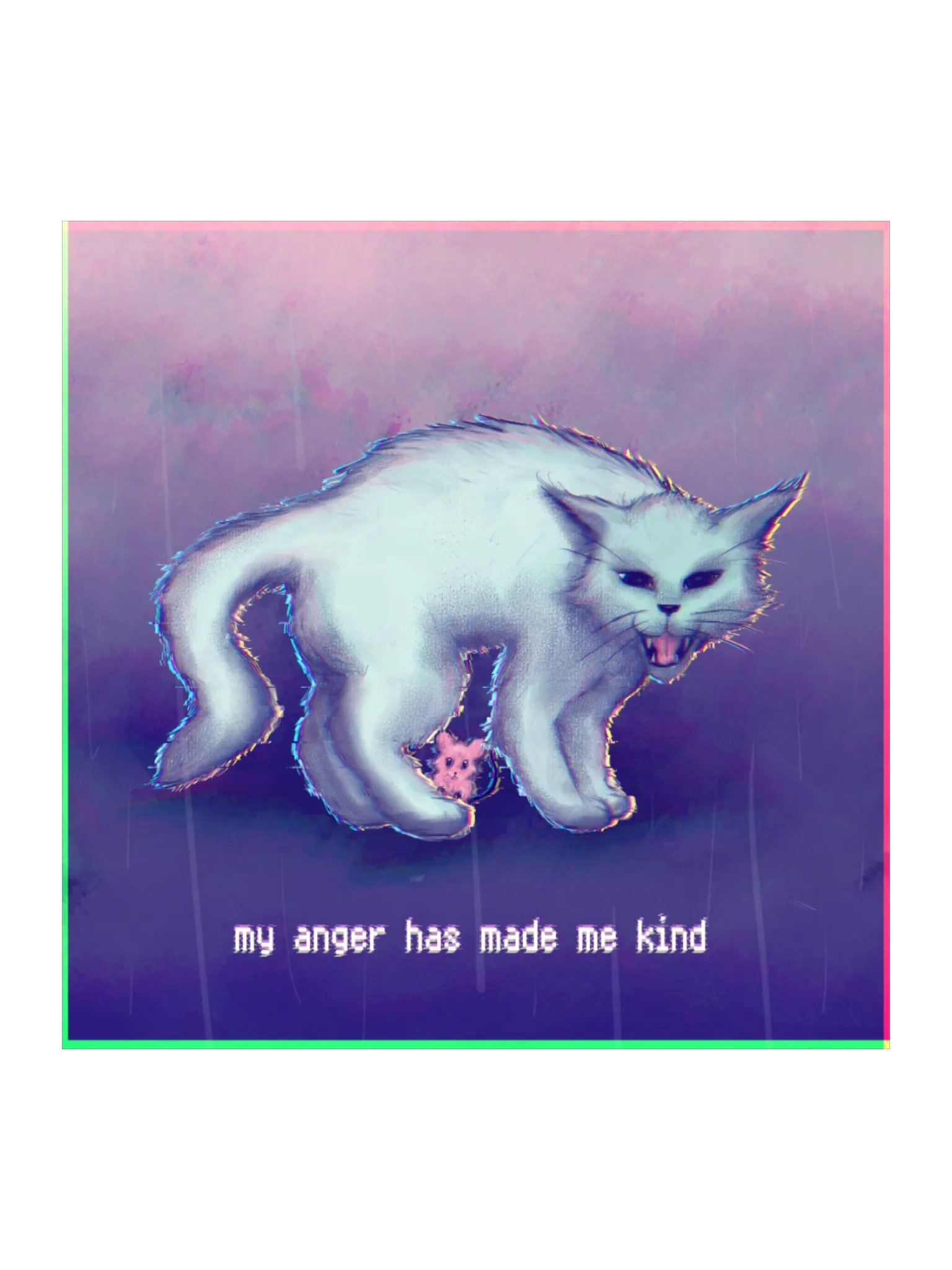 Kindness Cat Sticker product image (1)