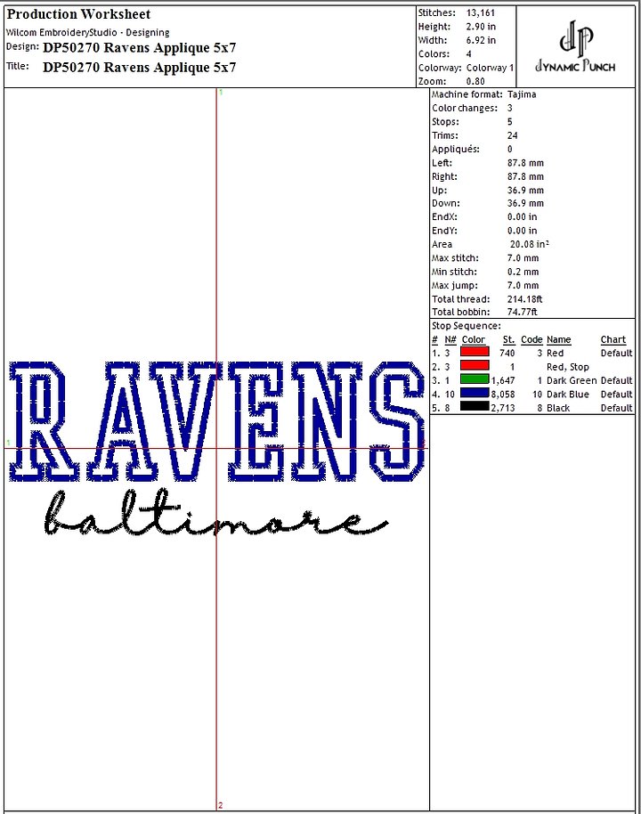 NFL RAVENS APPLIQUE product image (2)